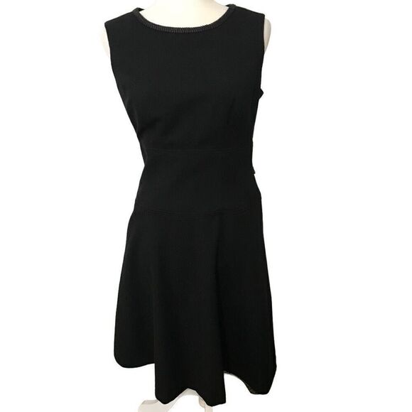 Anne Klein Black Sleeveless Dress size 10 fit and flare - Picture 10 of 11